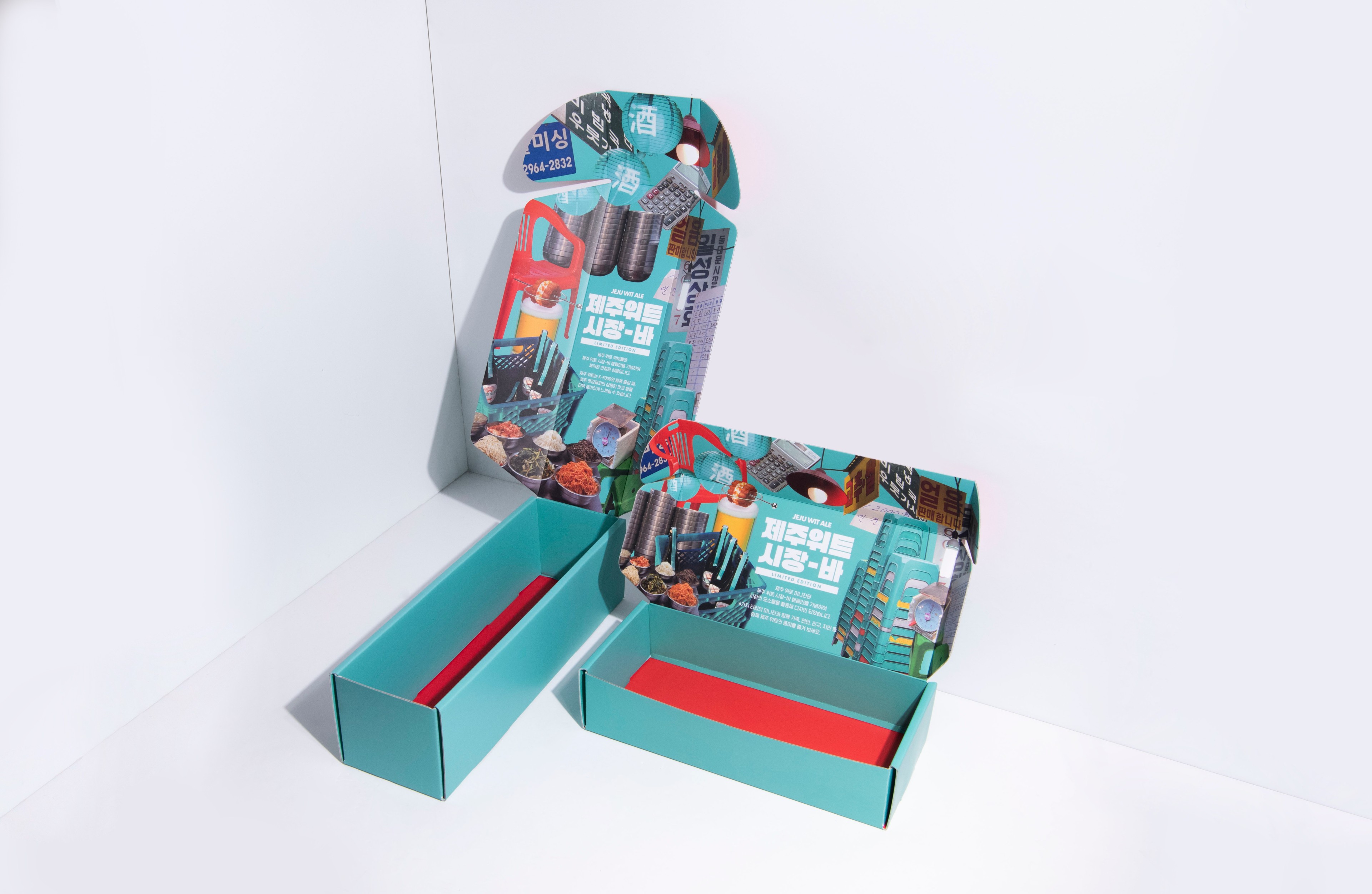 제주맥주 제주위트 시장바 빅보틀&amp;미니잔 패키지 제작하여 3