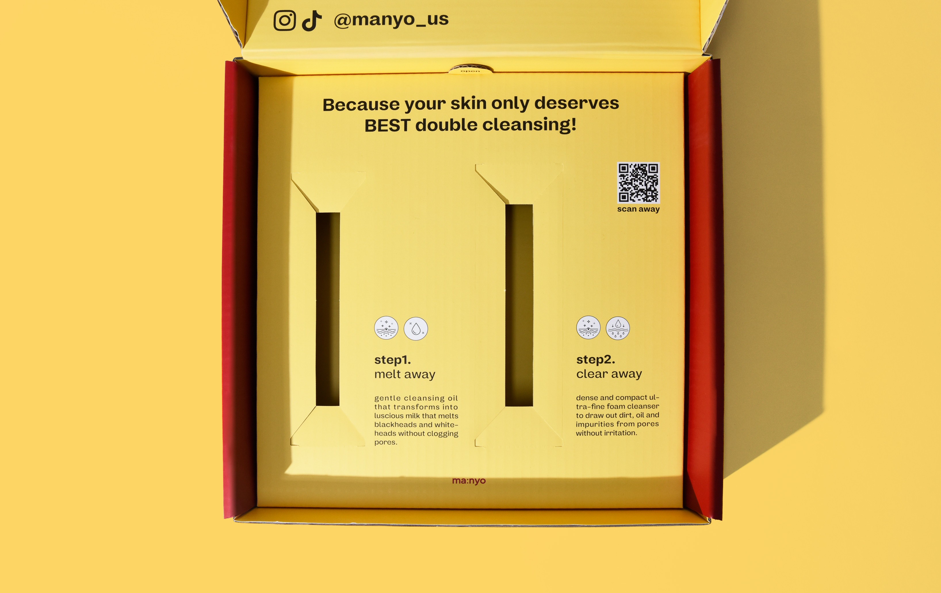 마녀공장 퓨어 클렌징 듀오 화장품 PR 패키지 제작하여 2