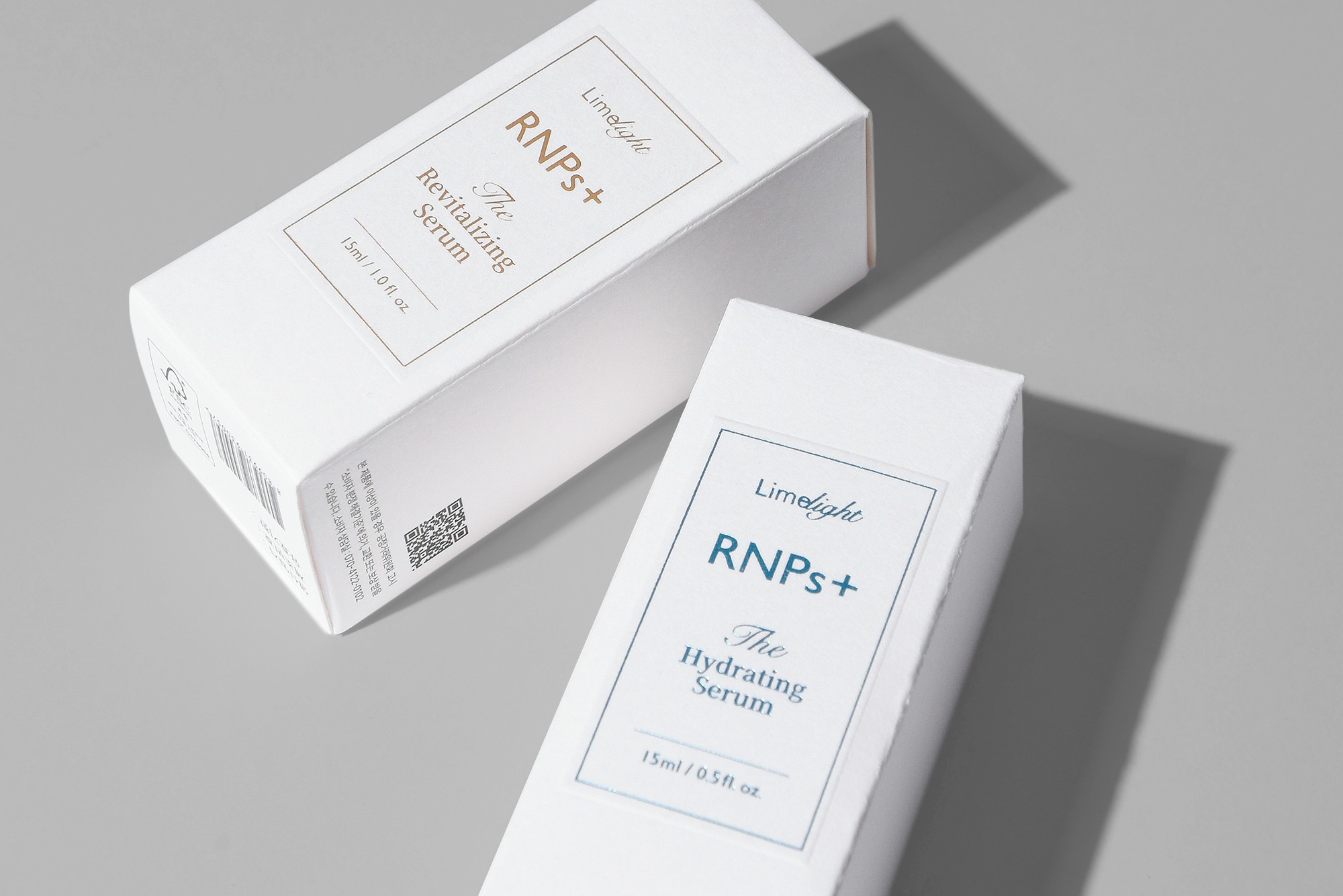 세럼 2종 화장품 패키지 제작하여 2