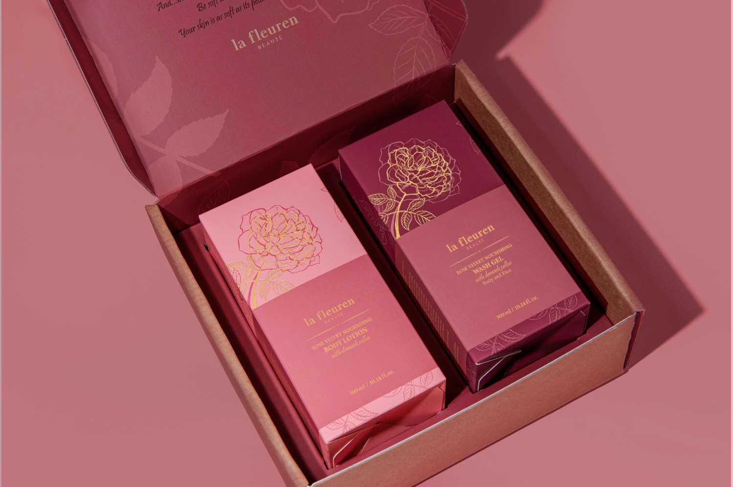 바디워시&바디로션 세트 패키지 제작하여 2