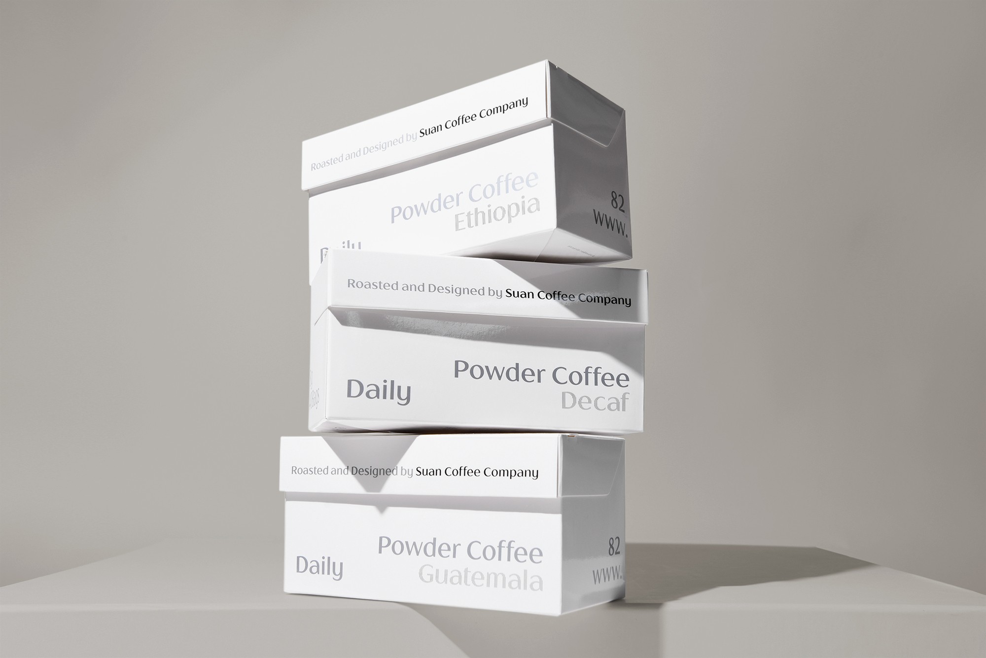 파우더커피세트 3종 식품 패키지 제작하여 4