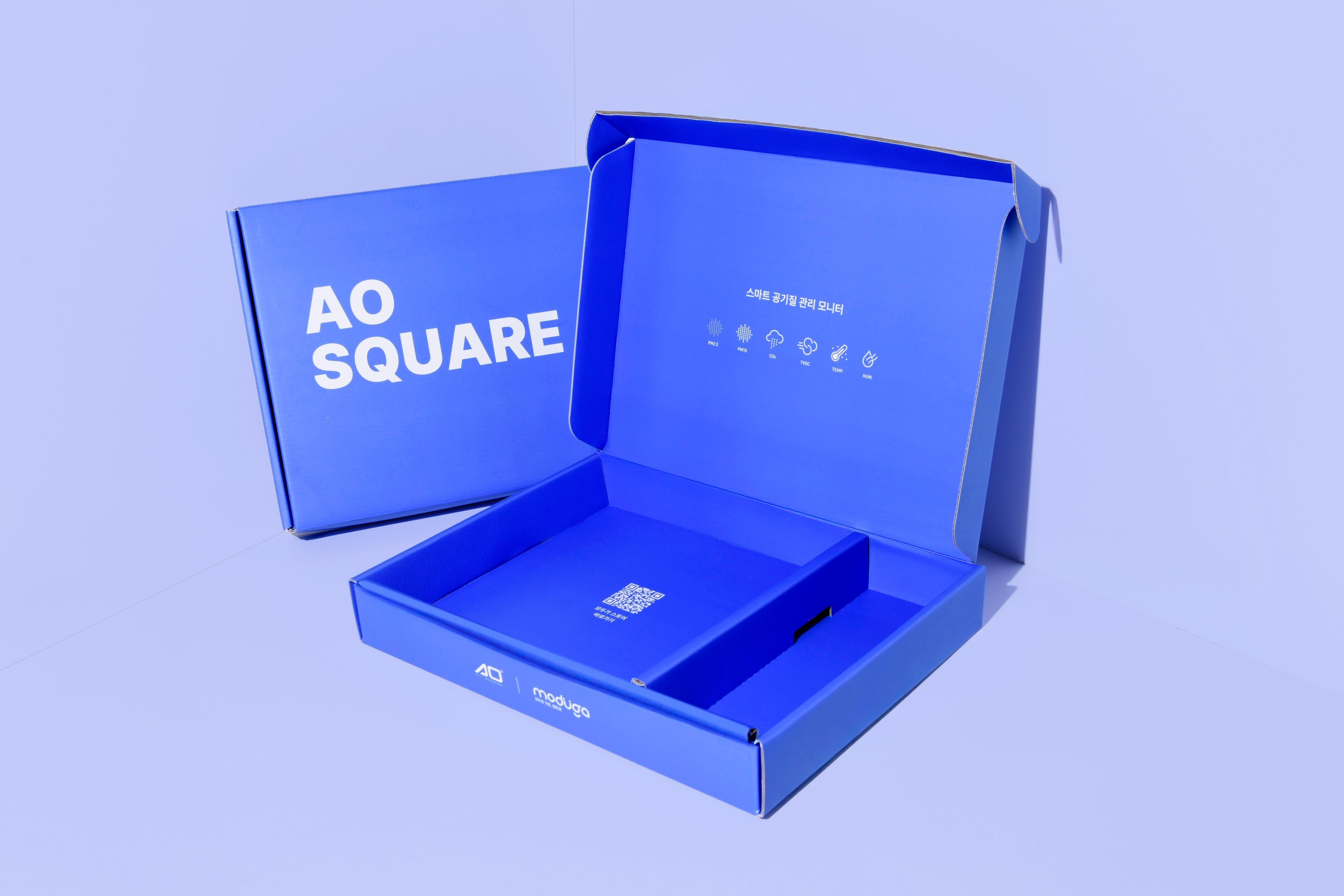 미세먼지 측정기 엥이오 스퀘어 생활용품 패키지 제작하여 4