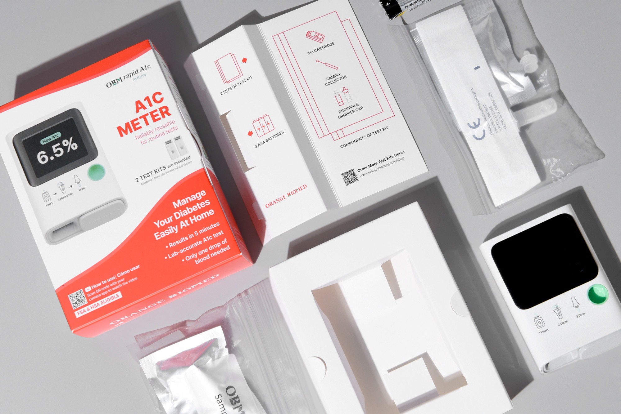 혈당측정기 의료용품 패키지 제작하여 2