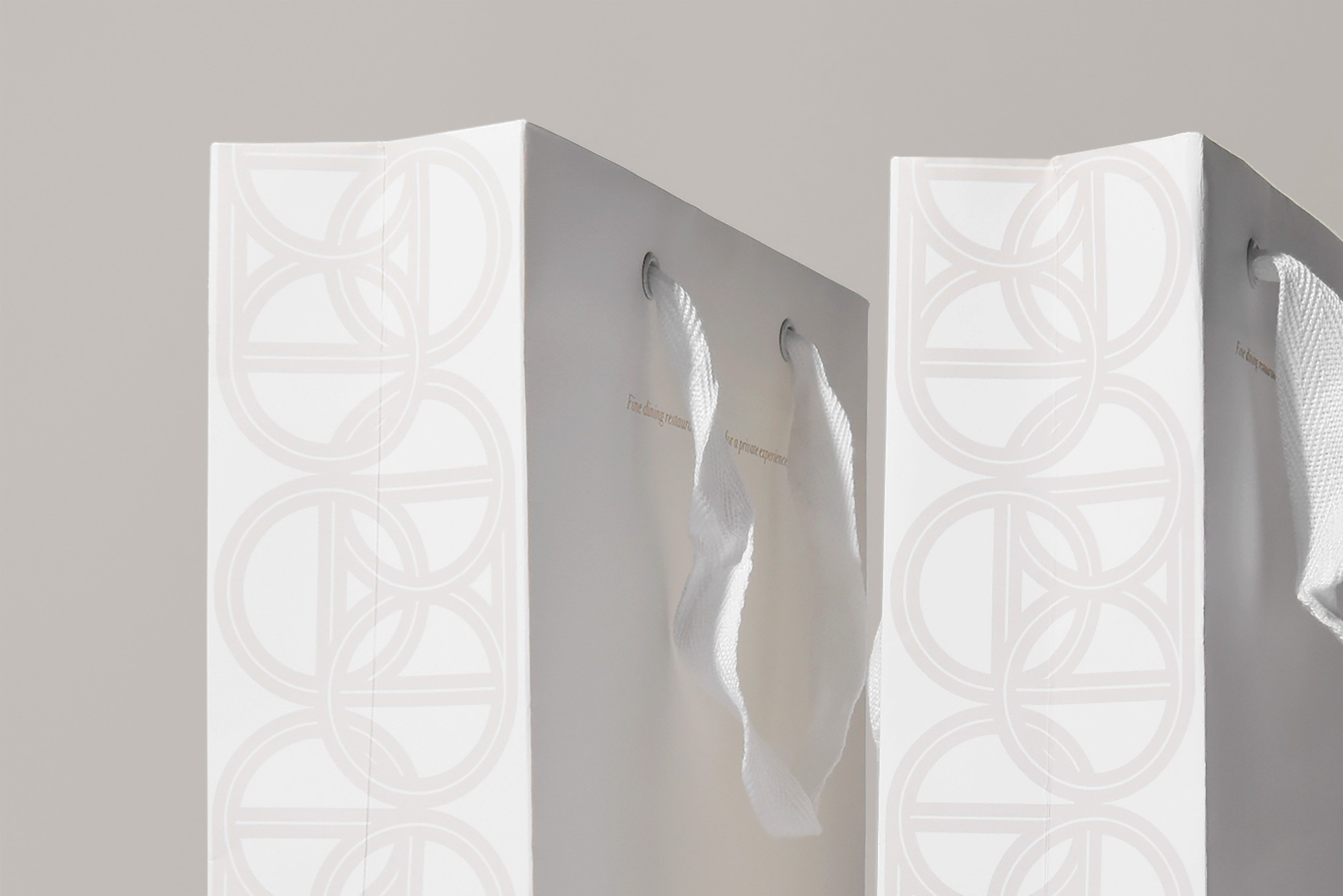 레스토랑 음식점 쇼핑백 패키지 제작하여 2