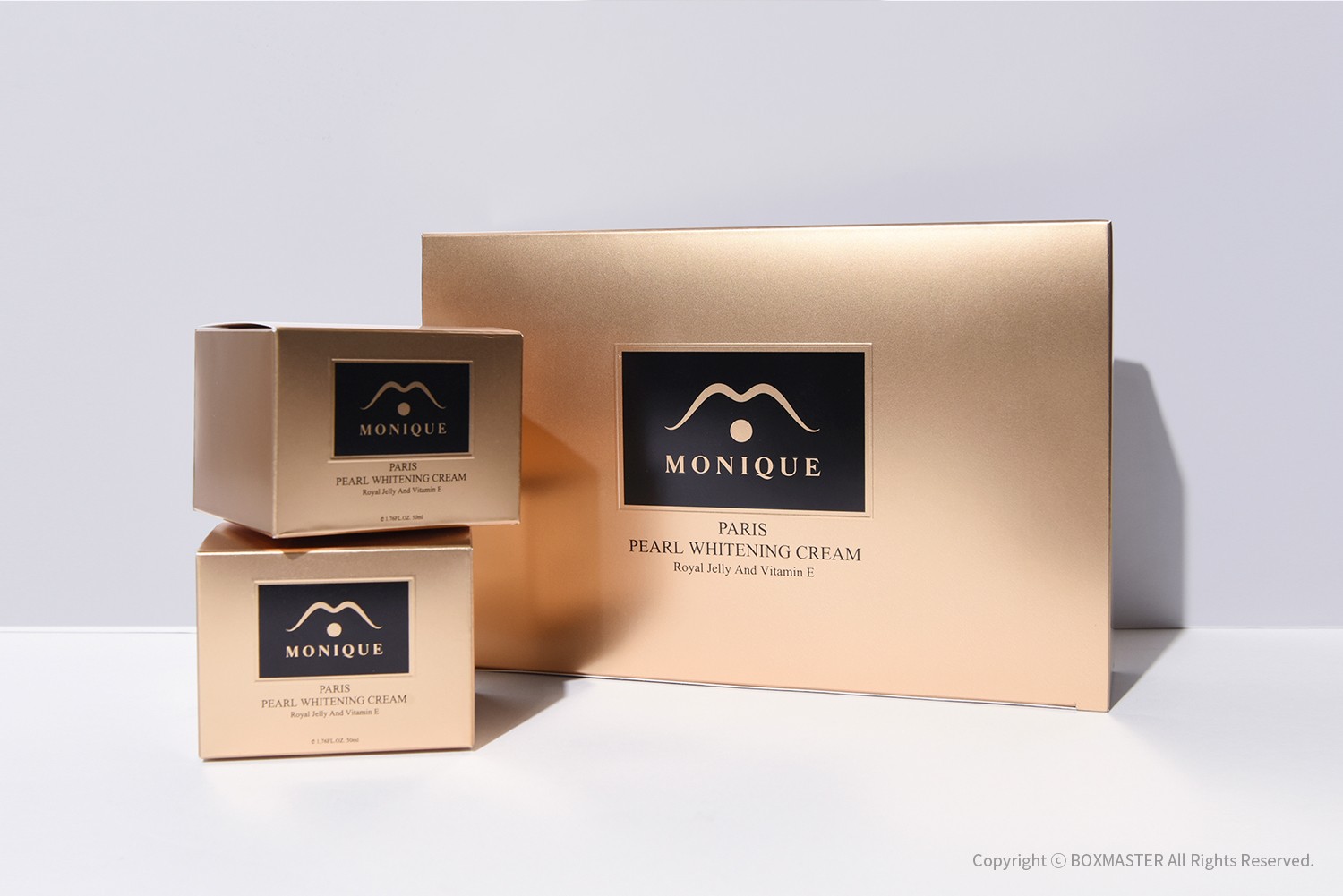 모니크 크림 2종 화장품 패키지 제작하여 4