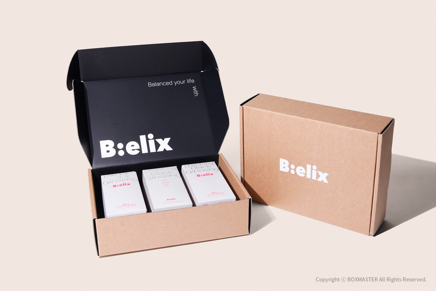 벨릭스 건강식품 패키지 제작하여 4