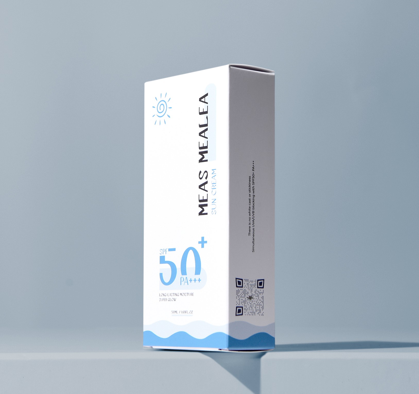 메아스 선크림 화장품 패키지 제작하여 1
