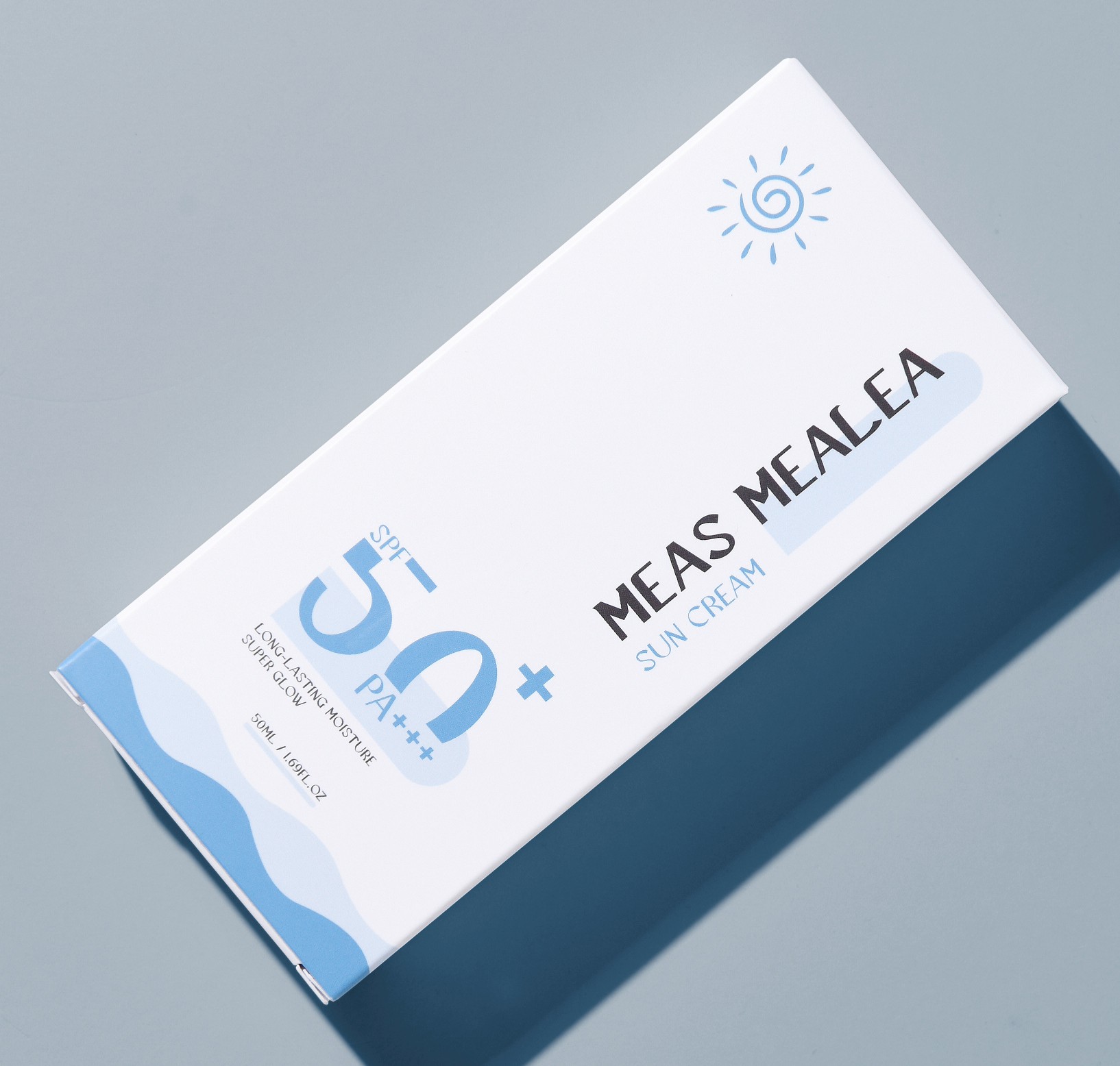 메아스 선크림 화장품 패키지 제작하여 2