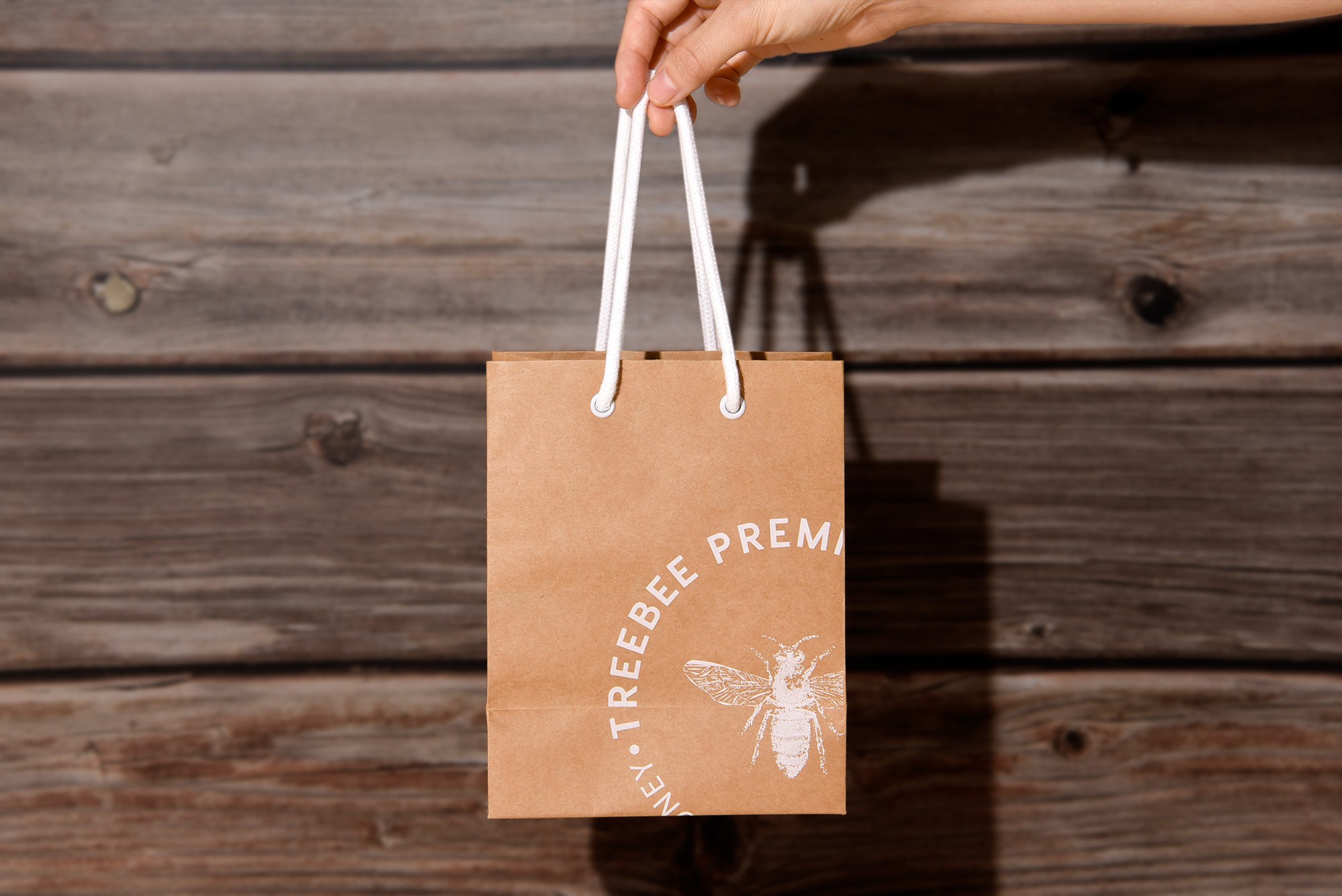 꿀 브랜드 쇼핑백 2종 패키지 제작하여 1