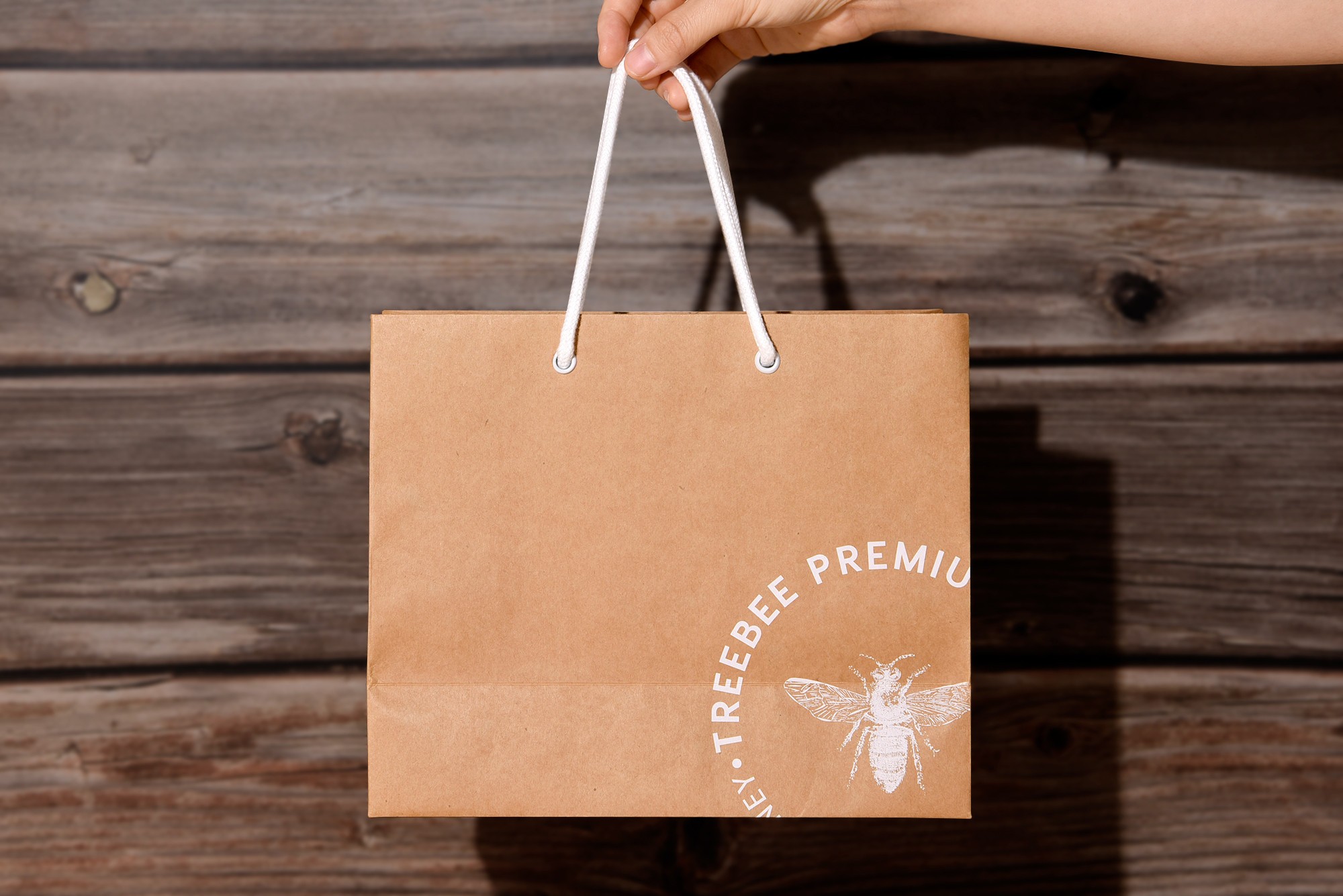 꿀 브랜드 쇼핑백 2종 포장용 쇼핑백 1번째