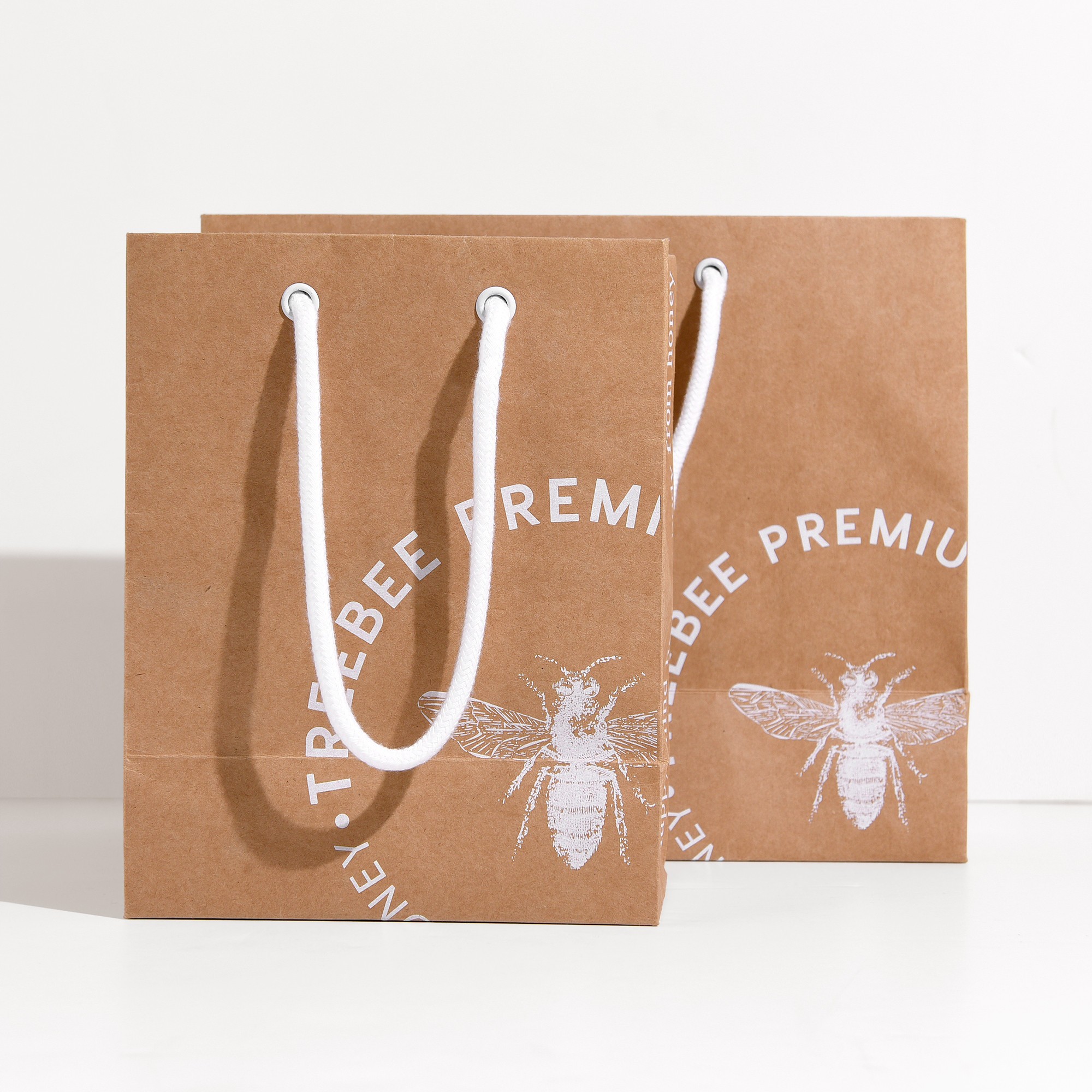 꿀 브랜드 쇼핑백 2종 패키지 제작하여 2