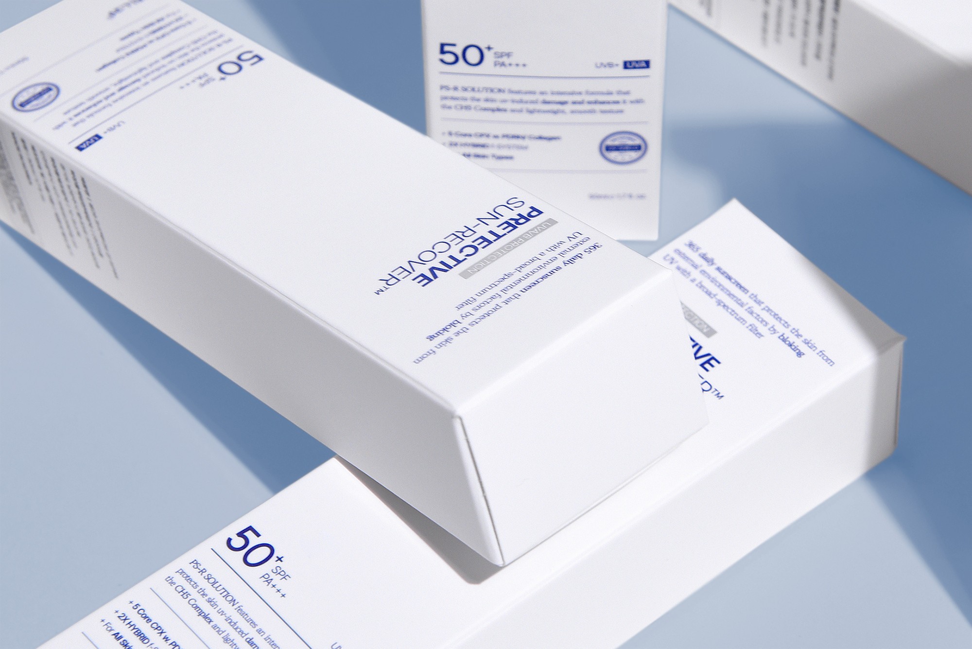 선크림 화장품 패키지 제작하여 4