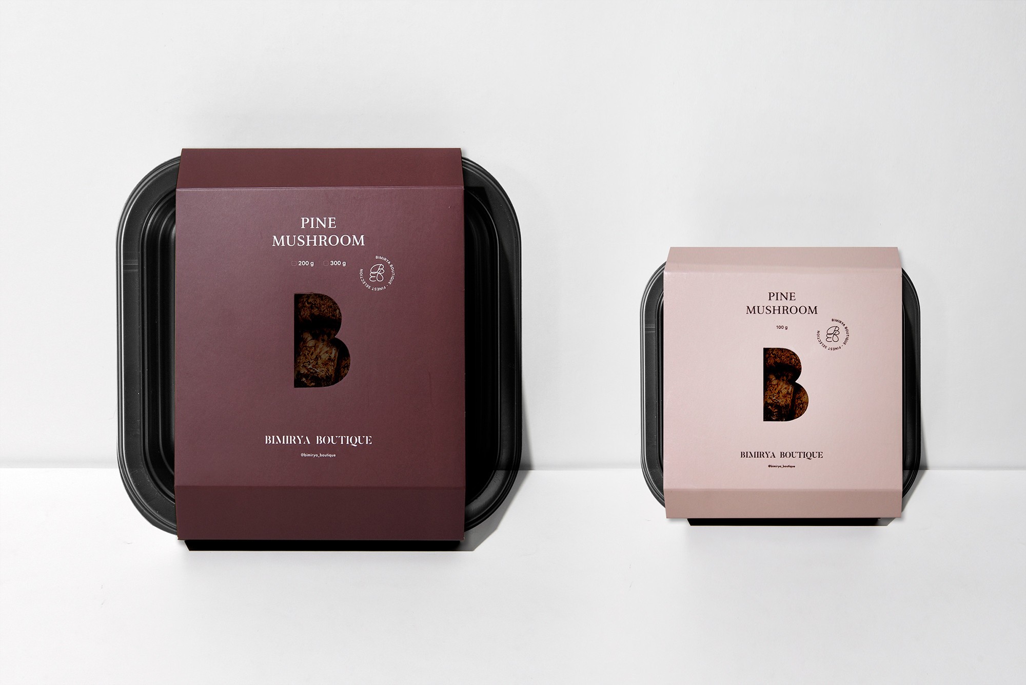 자연산 송이버섯 포장 슬리브 패키지 제작하여 2