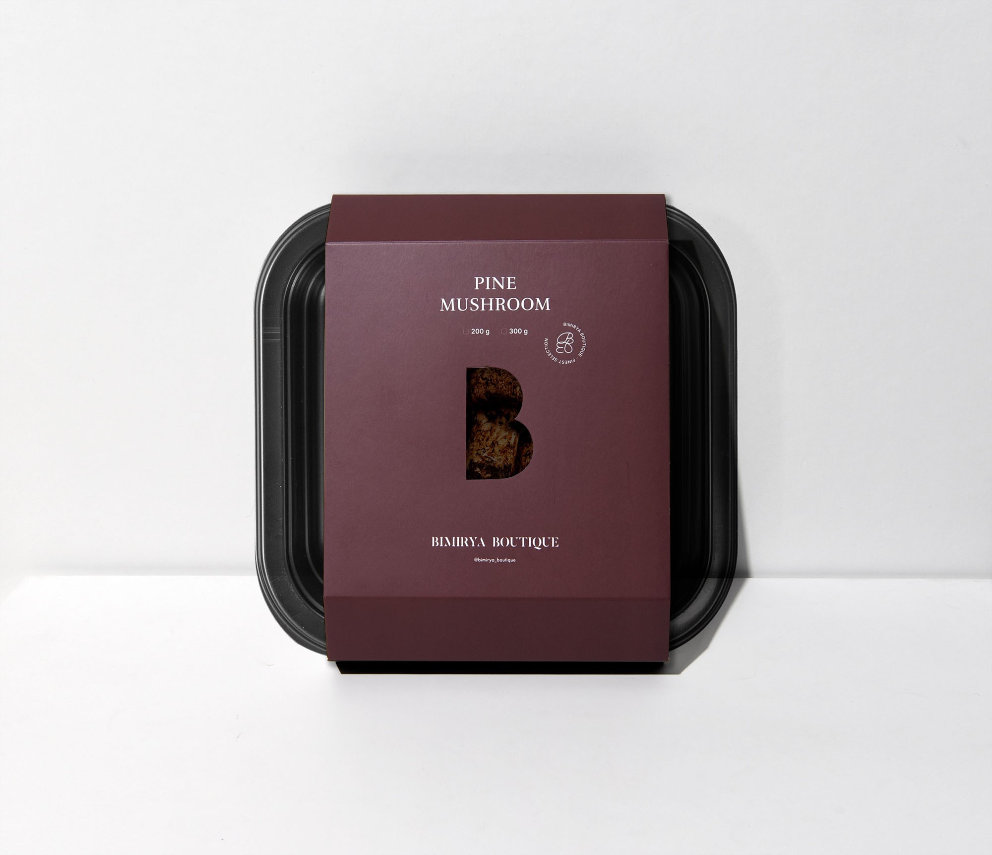 자연산 송이버섯 포장 슬리브 패키지 제작하여 3