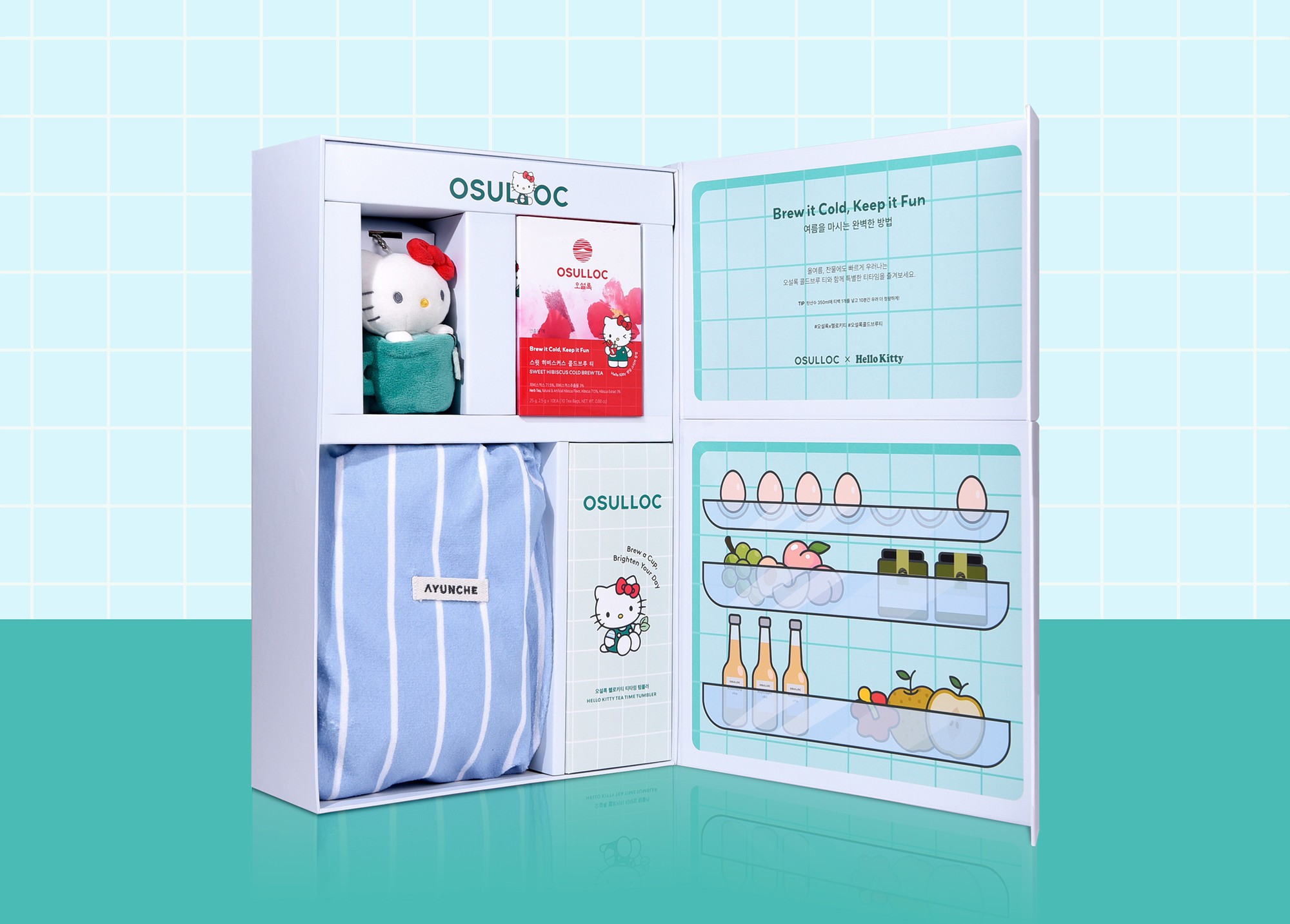 오설록 헬로키티 콜라보레이션 프레스킷 패키지 제작하여 5