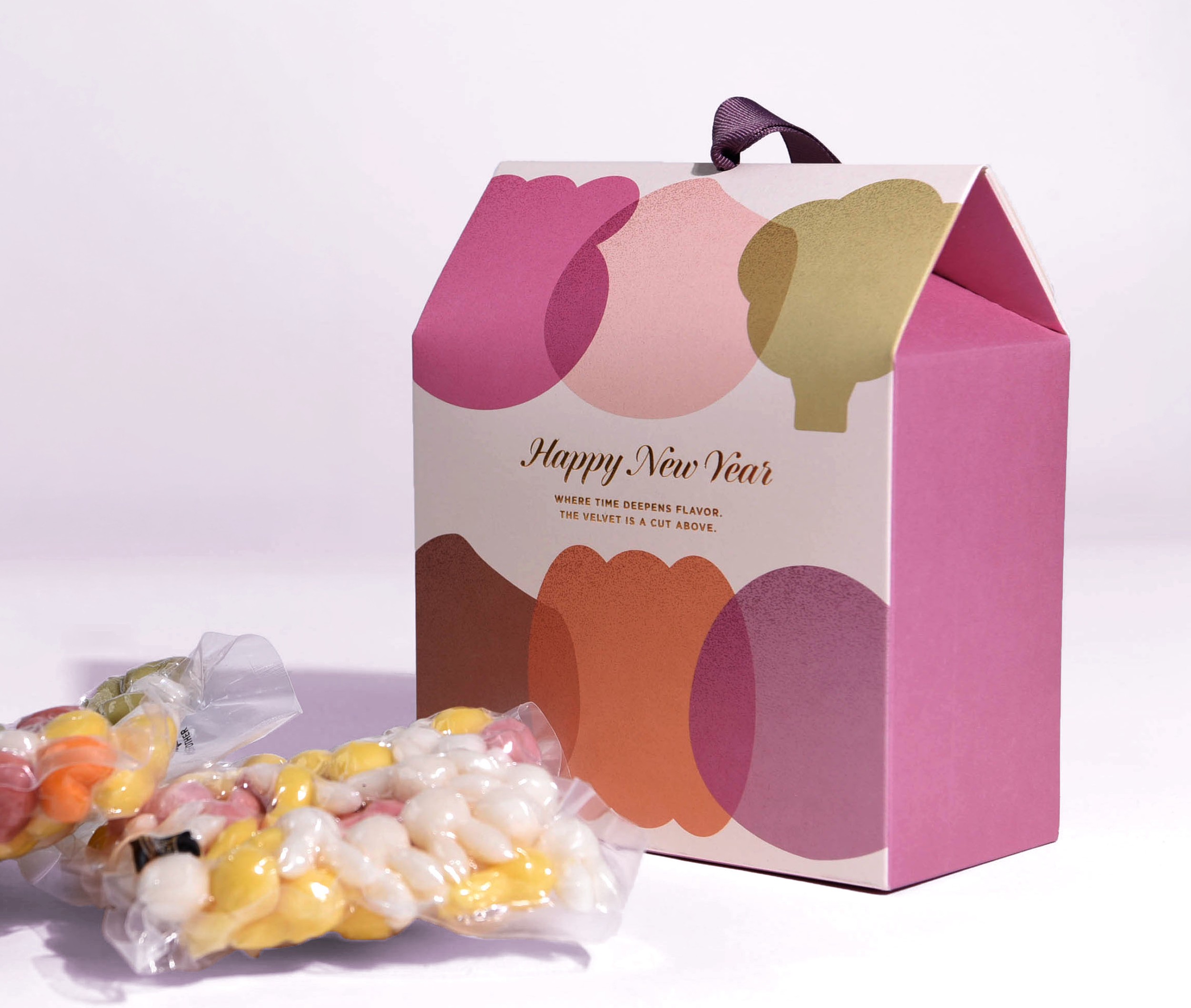 신년 쌀떡 패키지 제작하여 2