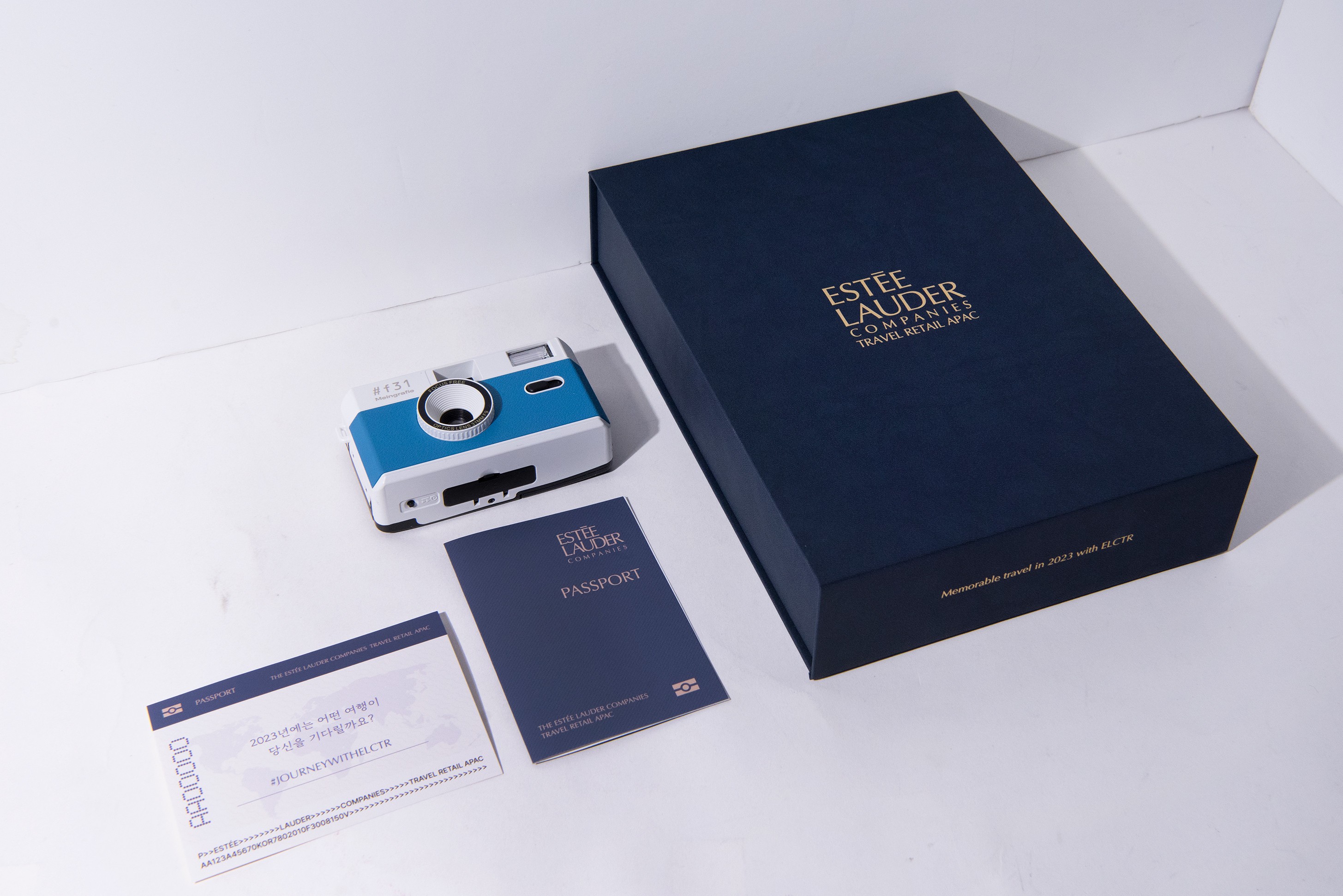 화장품브랜드 에스티로더 프레스킷 카메라 패키지 제작하여 3