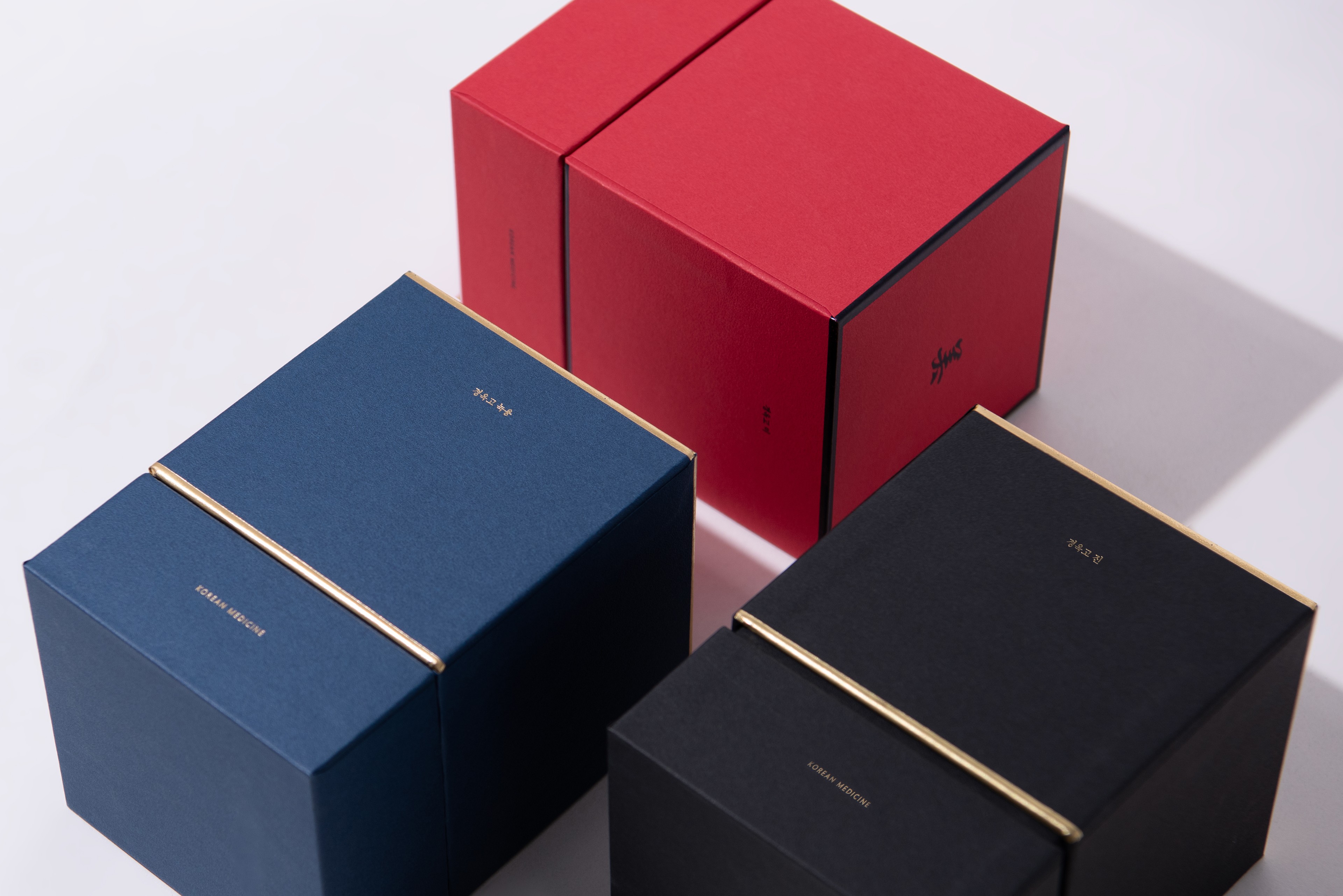 경옥고 3종 건강식품 패키지 제작하여 1