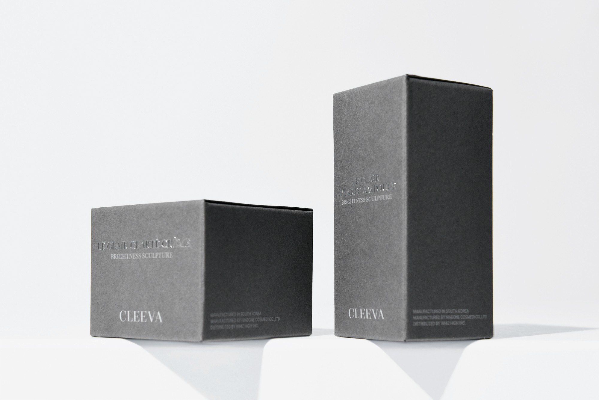 크림과 앰플 화장품 패키지 제작하여 1